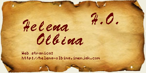 Helena Olbina vizit kartica